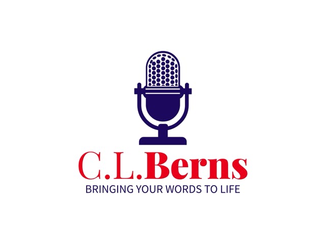 C.L. Berns, voice actor, bringing your words to life, logo, voice actor, voice over artist, audiobook narrator